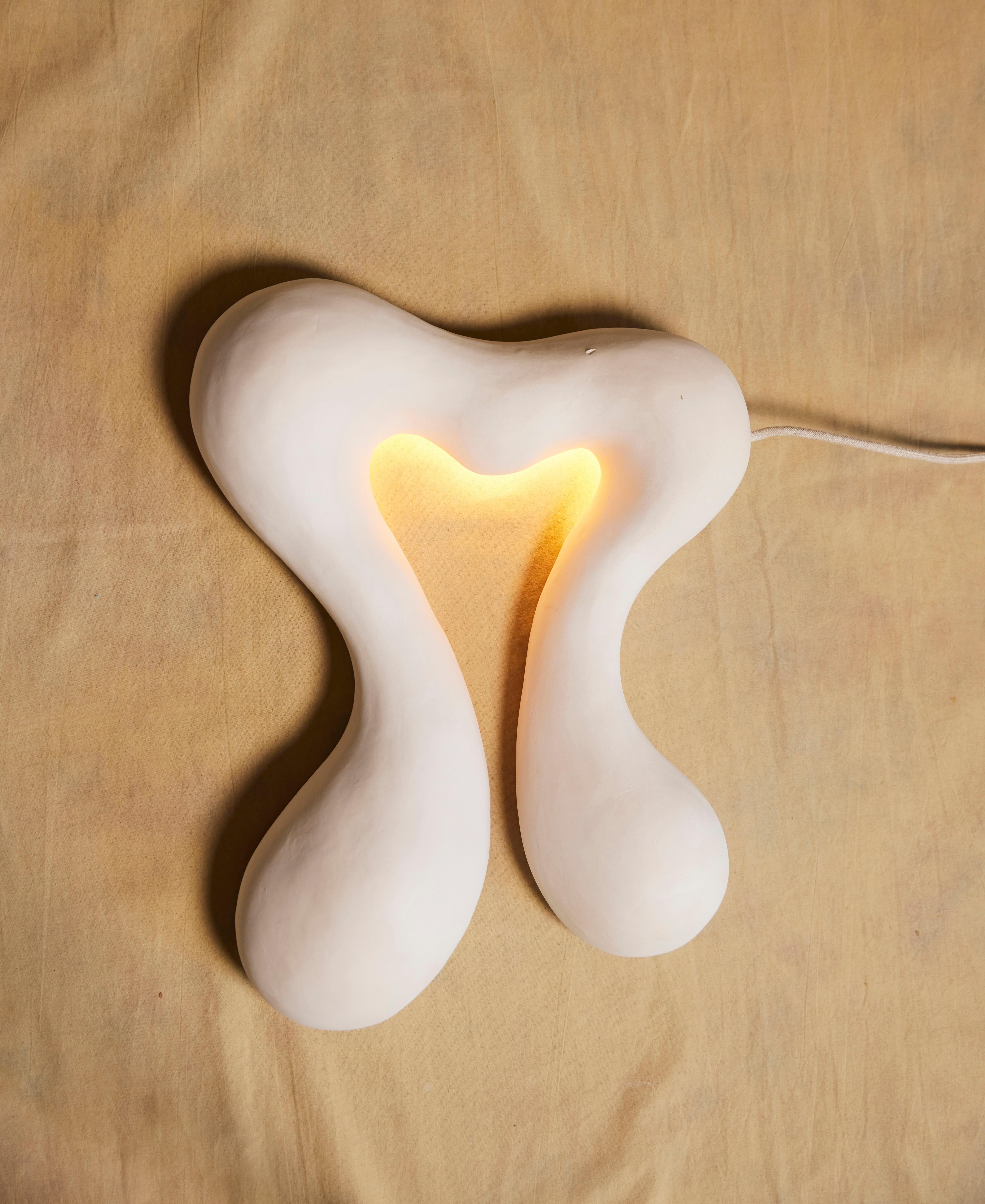 Modern Unique Womb Wall Lamp II by Jan Ernst