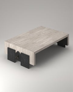 Unique, Wood and Metal "Cicada" Coffee Table, Parisii Collection