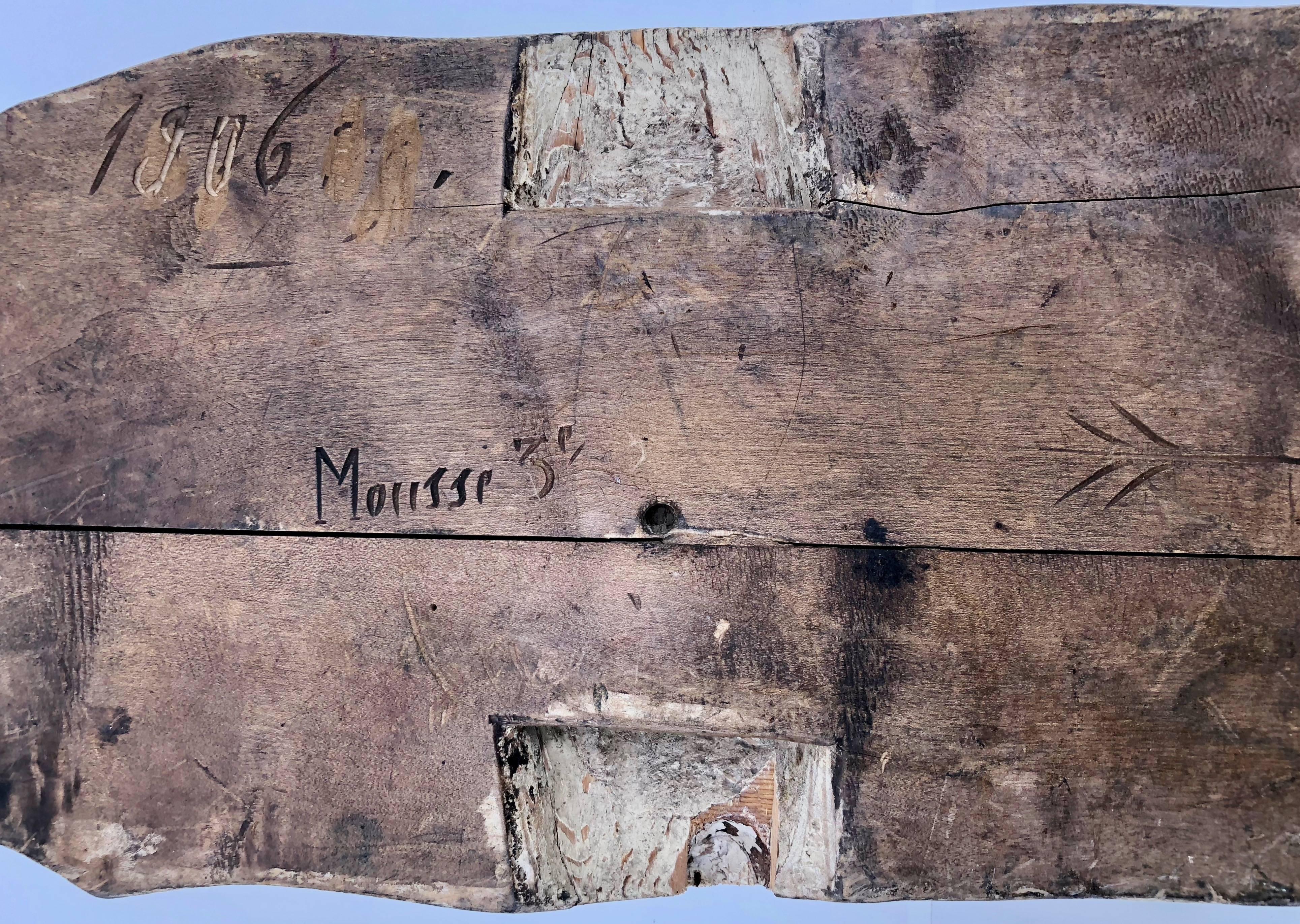 Unique Wooden Fabric Printing Blocks, Rhône Region, France 1800s Collection For Sale 1
