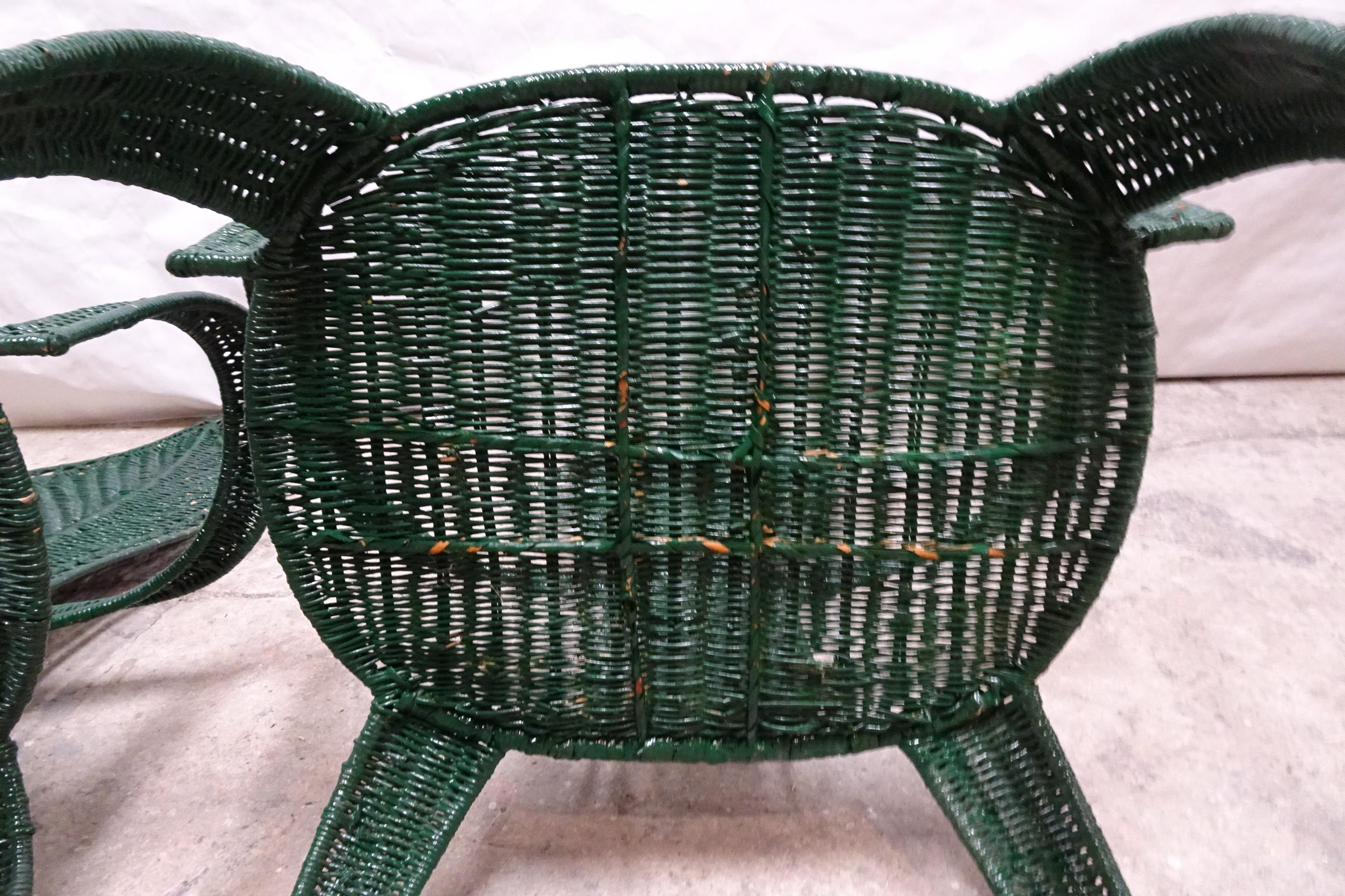 Unique Wrought Iron Cane Chairs For Sale 10
