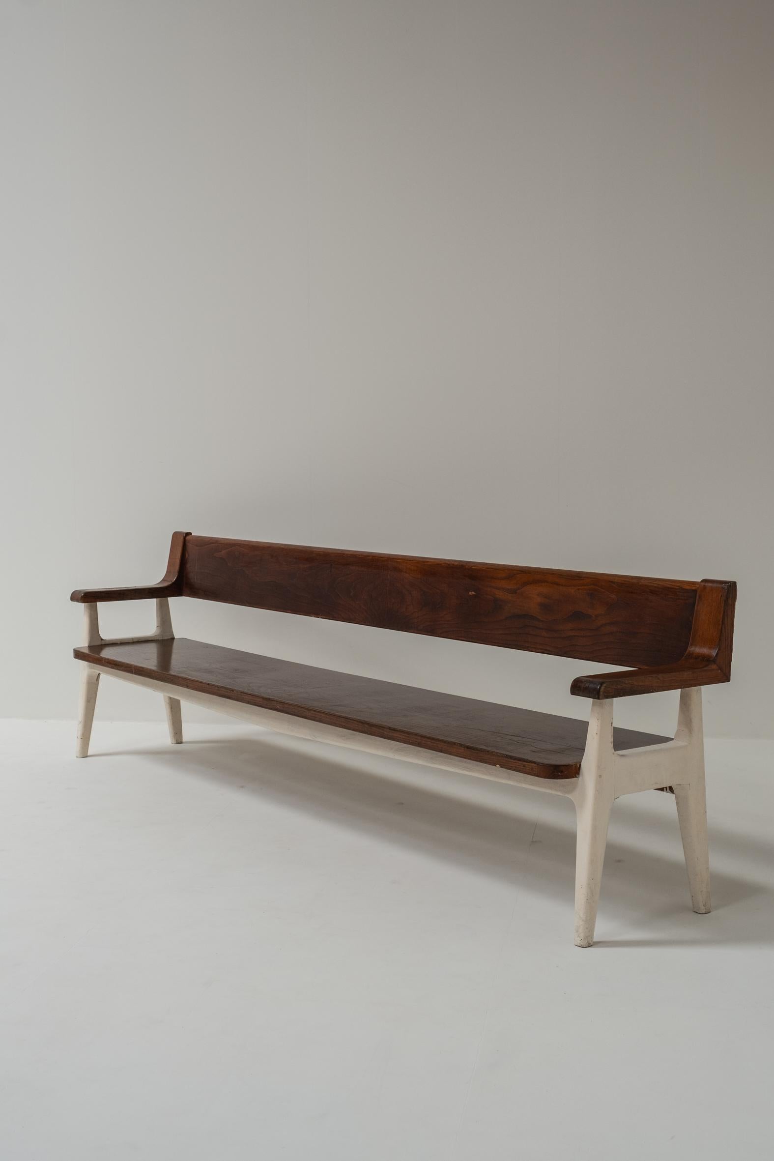 Measuring an impressive 280 cm in length, this striking bench was sourced from a boutique hotel in Spain.

Custom-made by a skilled artisan in the 1970s, it showcases timeless craftsmanship and character. The surface bears a beautiful, natural