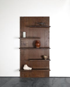 Unique XXL Primitive Shelving Unit In 18th C. Portuguese Chestnut