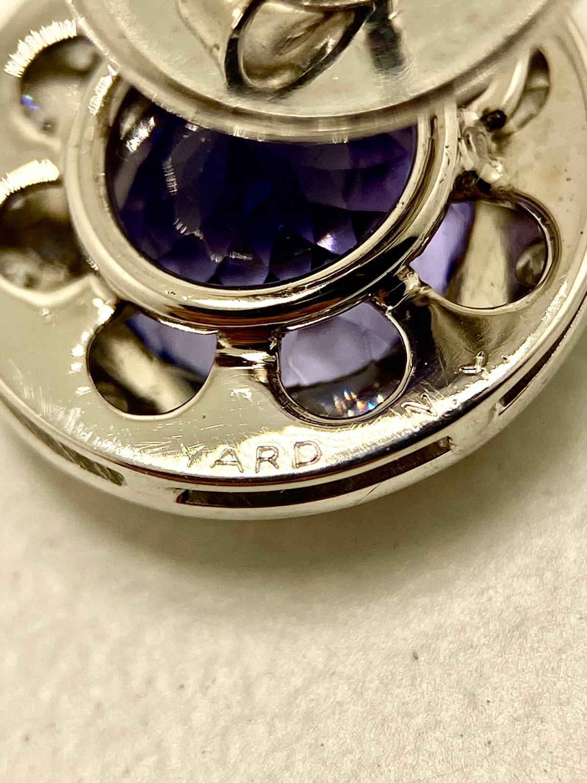 Boucles d'oreilles uniques Yard New York avec tanzanites violettes de 4,50ct et brillants de 1,00ct Neuf - En vente à Roma, IT