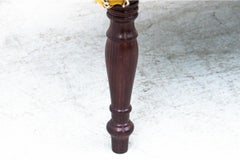 Unique yellow chaise longue, Northern Europe, circa 1900