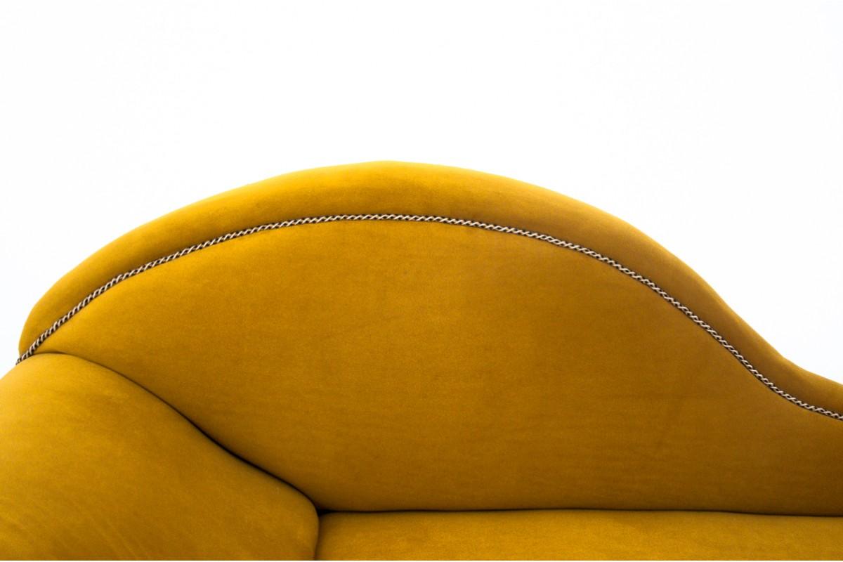 chaise lounge mustard