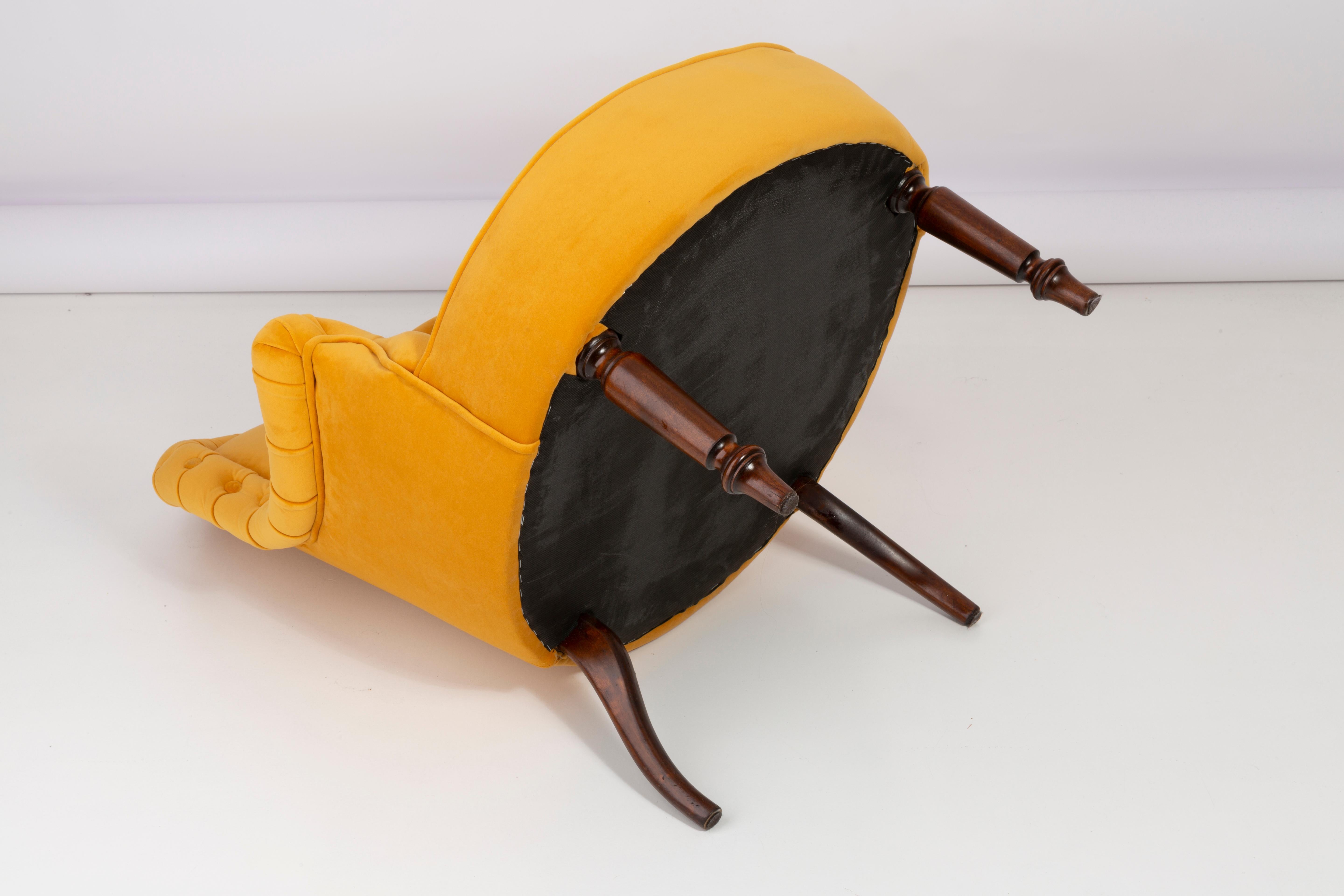 Unique Yellow Mustard Armchair, 1930s, Germany For Sale 5