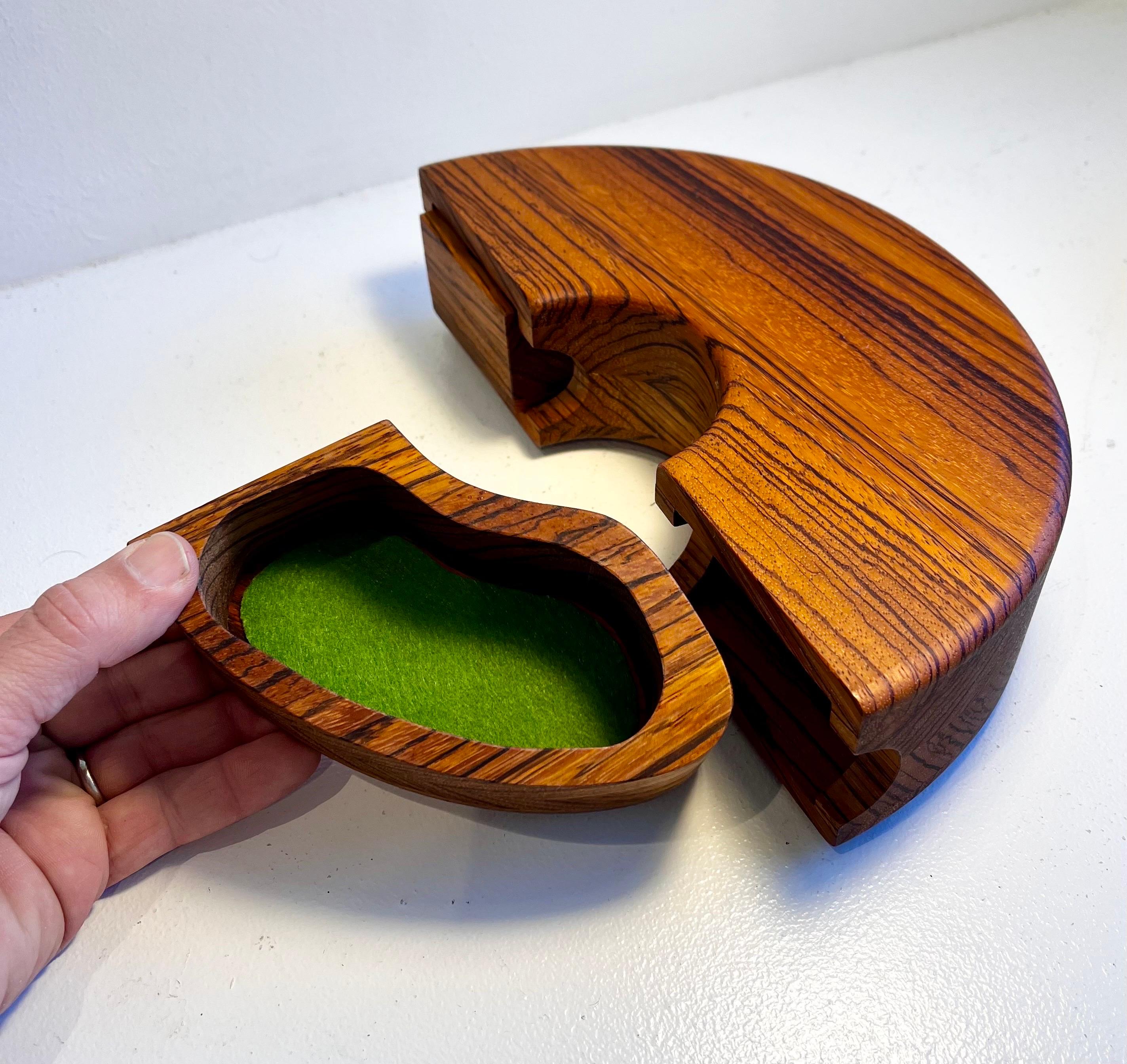 Unique Zebra Wood Jewelry Box 8