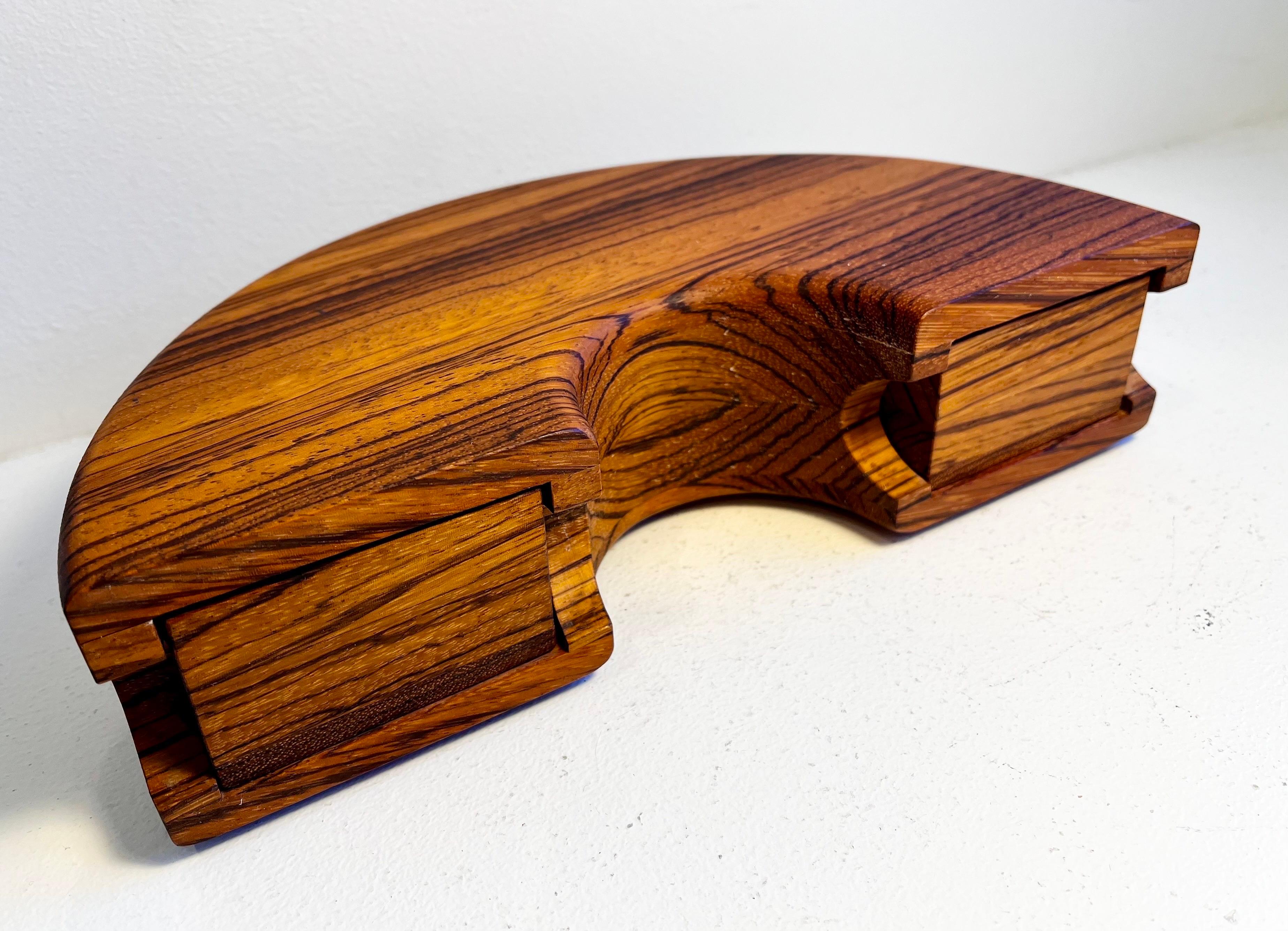 Unique Zebra Wood Jewelry Box

