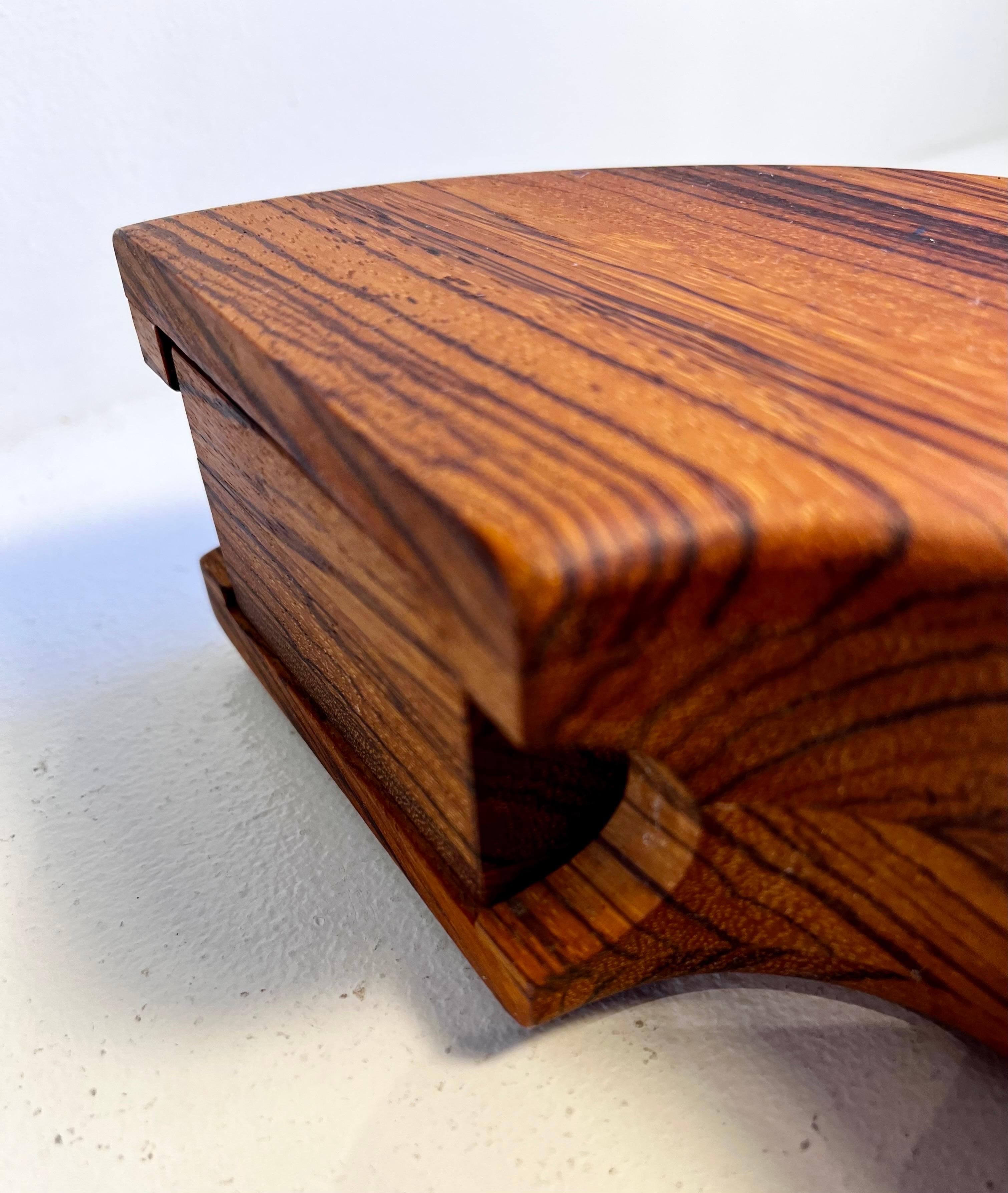 Unique Zebra Wood Jewelry Box 3