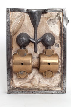 Bold Industrial Bronze and Steel Casting Mold Sculpture, France 20th Century