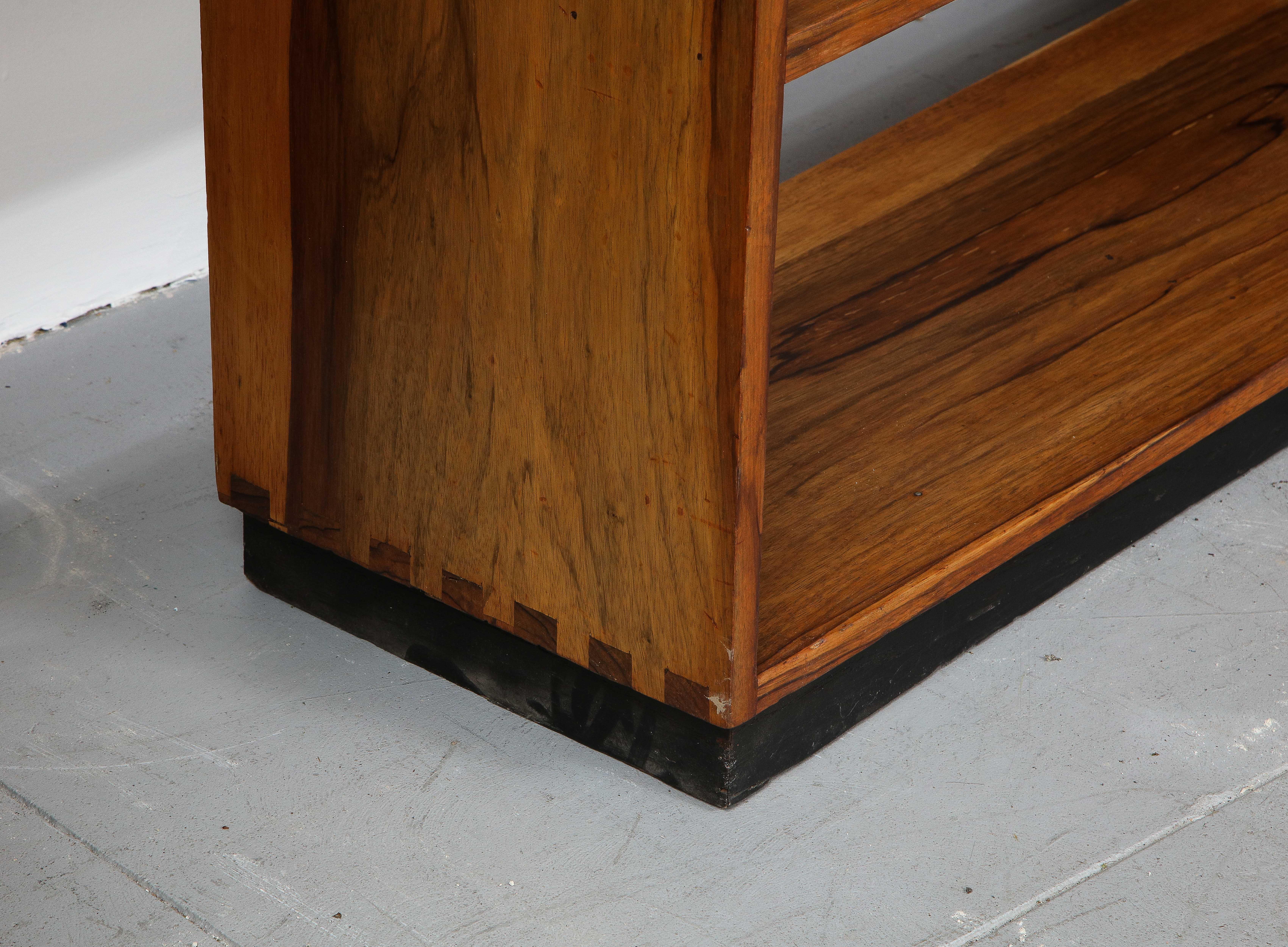 Uniquely Hand-Crafted Solid Wood Bookcase & Cabinet, Brussels, Belgium, 1940 2