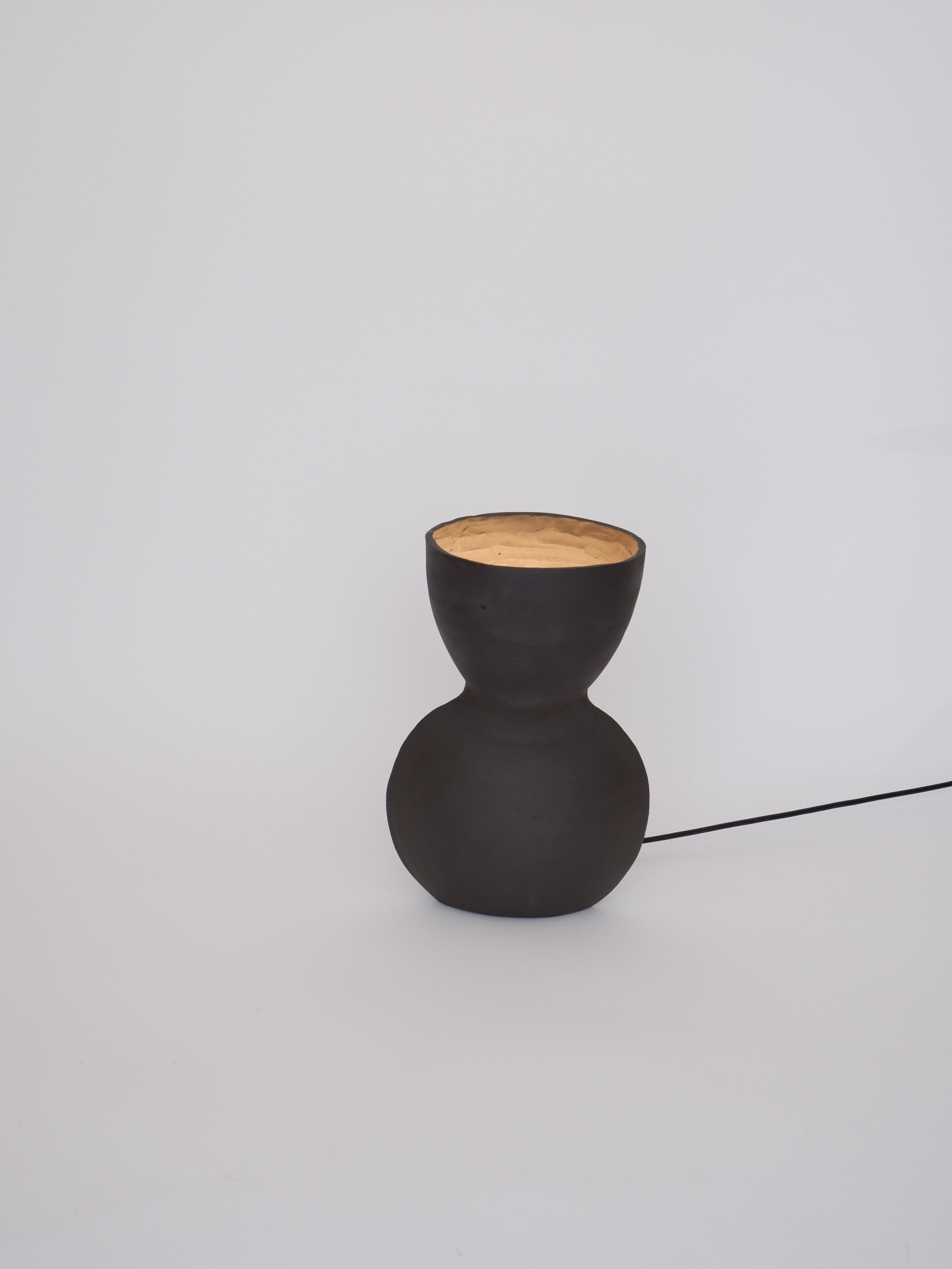 Modern Unira Big Black Lamp by Ia Kutateladze For Sale