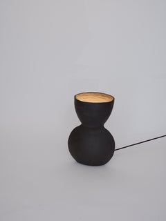 Unira Small Black Lamp by Ia Kutateladze