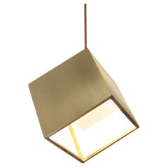 UNIS  - Solid brass ceiling pendant handmade by Diaphan Studio