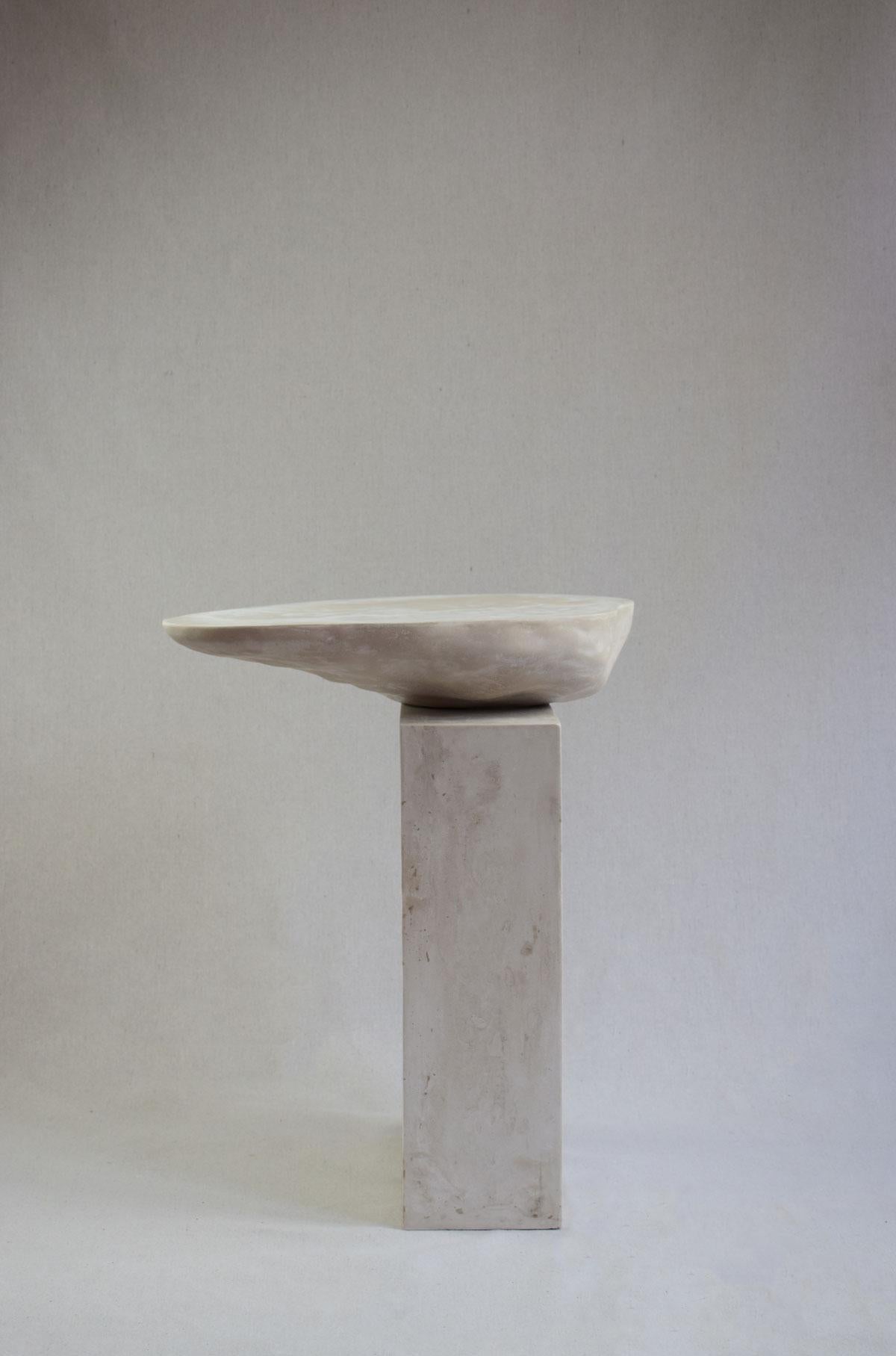 Unis Table by Isac Elam Kaid
Edition 2 of 5
Signed and numbered
Dimensions: Cast stone, gypsum, wax finish
Materials: 52 cm H x 41 D x 38 W
29 kg

