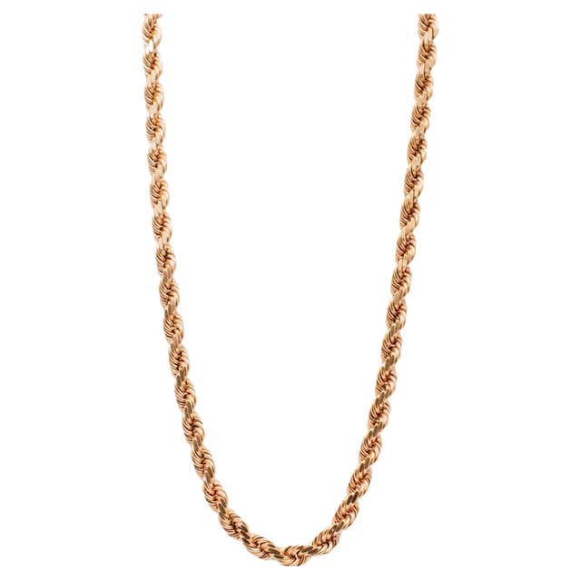 10k Yellow Gold 20mm Cuban Link 22 inch Chain Necklace For Sale at ...