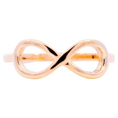 Certified 10k Gold 0.15 Carat Natural Diamond Designer Infinity Loop ...