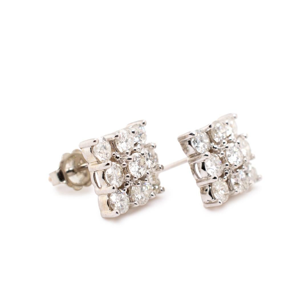unisex diamond stud earrings