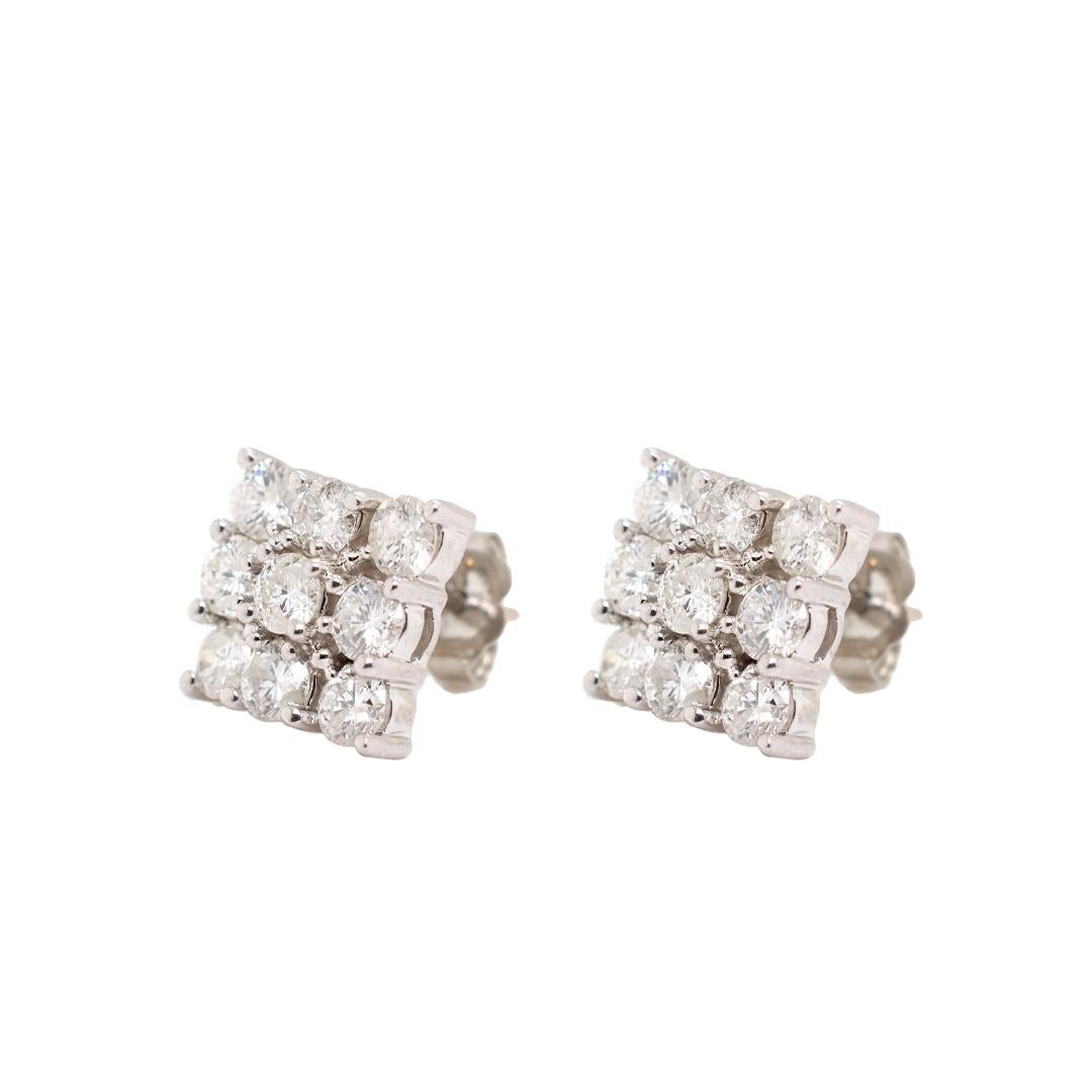 unisex diamond earrings