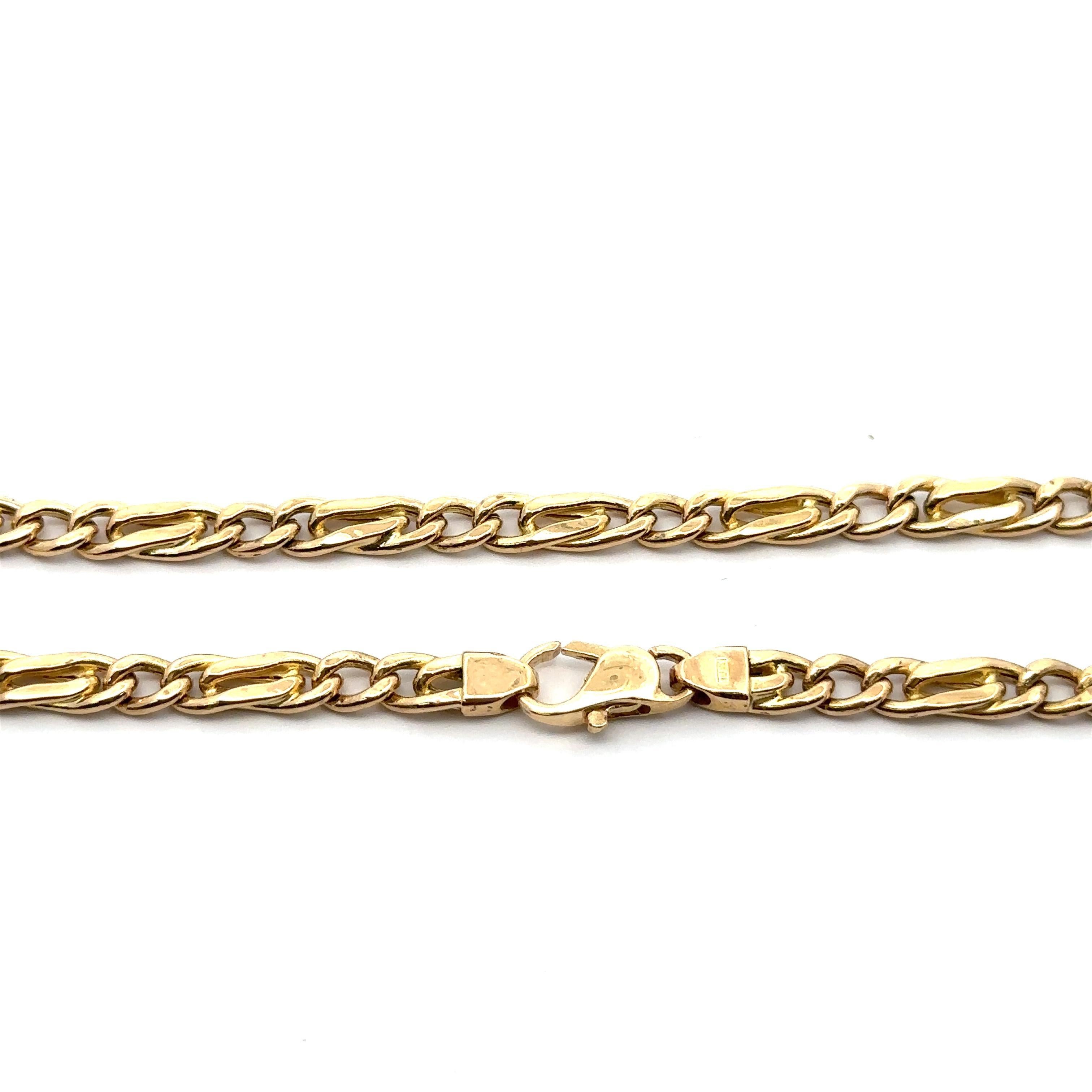 Einzigartige Unisex 14k Gelbgold 16