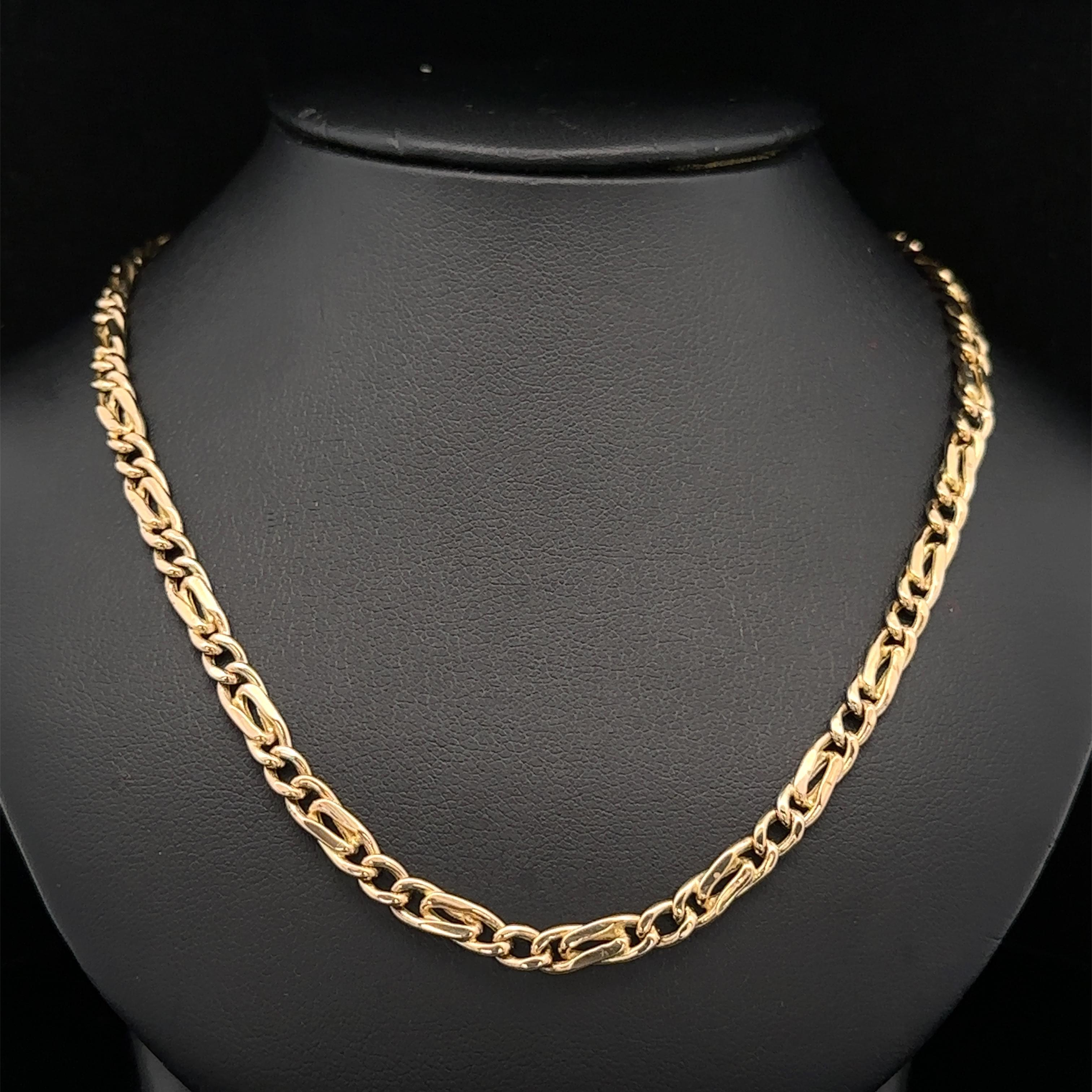 Einzigartige Unisex 14k Gelbgold 16