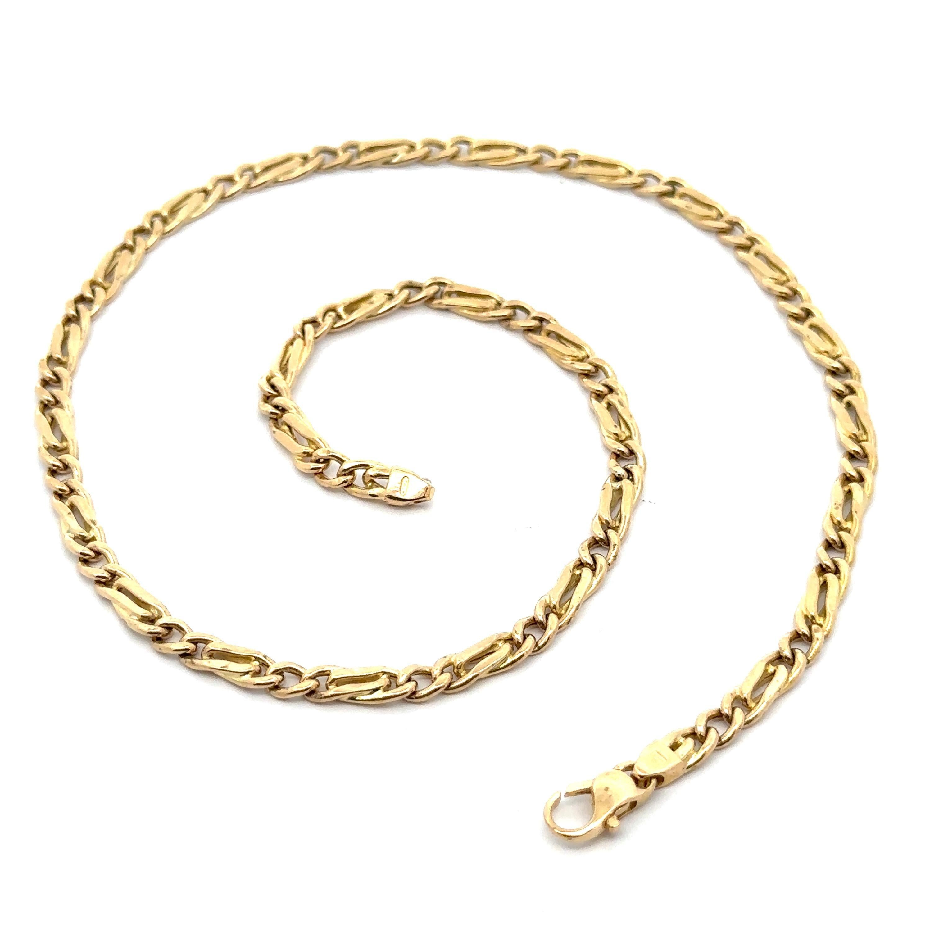 Einzigartige Unisex 14k Gelbgold 16