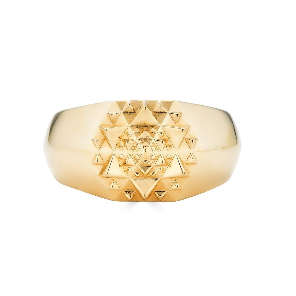 Unisex 18K Gold Sacred Signet Ring by John Brevard For Sale 7