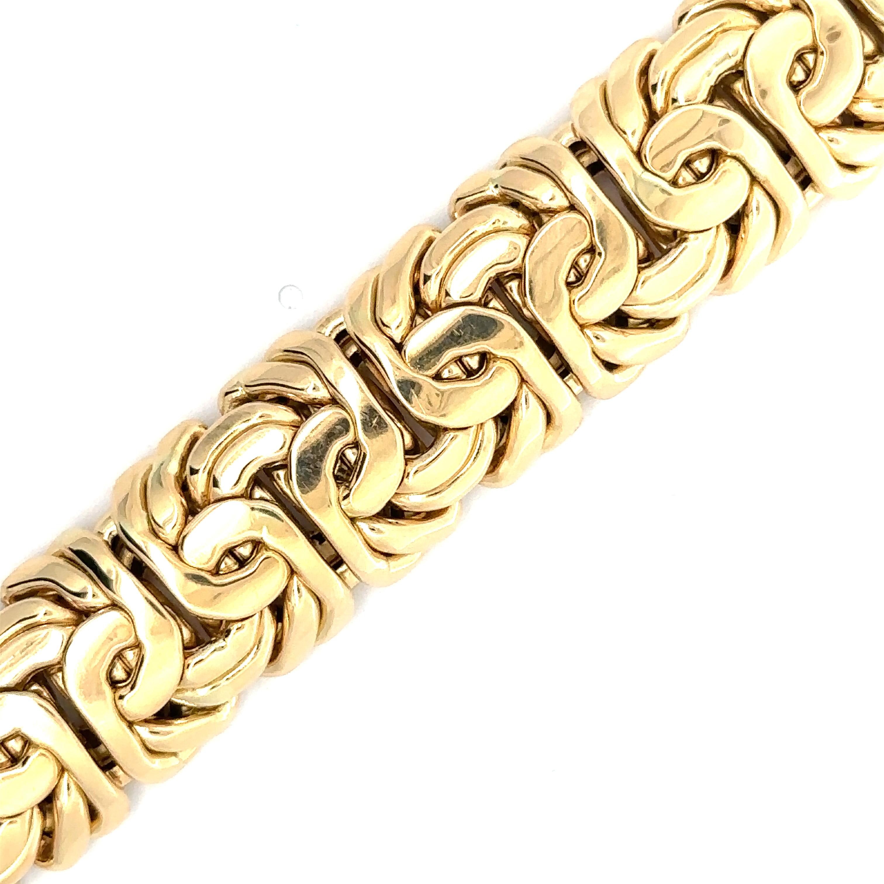 14k 7 gr yellow pure gold bracelet 7.7 inches