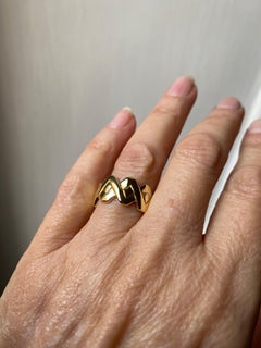 Unisex 18K Gelbgold Twisted Band Ring von Rossella Ugolini