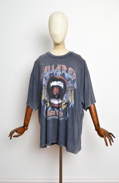 Unisex 2022 DSQUARED2 Oversized Vintage distressed Band Tee - Rock Tshirt XXL