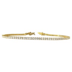 Bracelet tennis unisexe en diamants 3.08 carats VVS