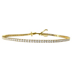 Bracciale tennis unisex con diamanti VVS da 4.00 carati