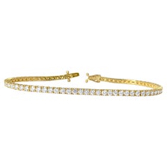 Bracelet tennis unisexe avec diamants VVS de 5,00 carats