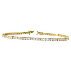 Unisex 5,00 Karat VVS Diamant-Tennisarmband, Unisex
