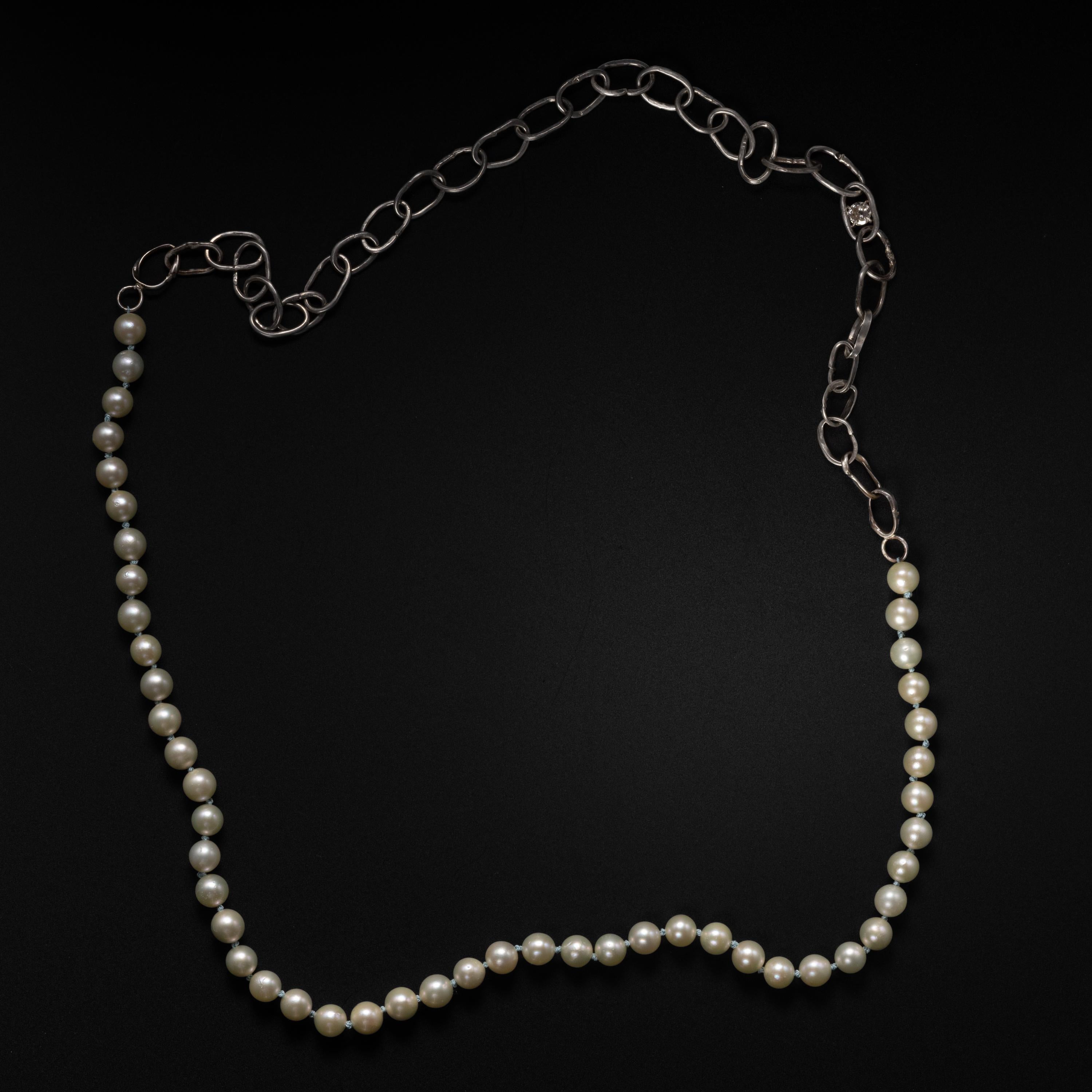 This brand-new one-of-a-kind necklace was created by PEARL/SAW, creator of  