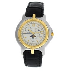 Unisex Bertolucci Pulchra Calendar Moon Steel Gold Quartz Watch