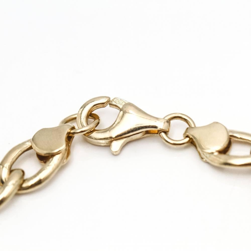 Unisex-Armband aus Gold und Diamanten (Brillantschliff) im Angebot