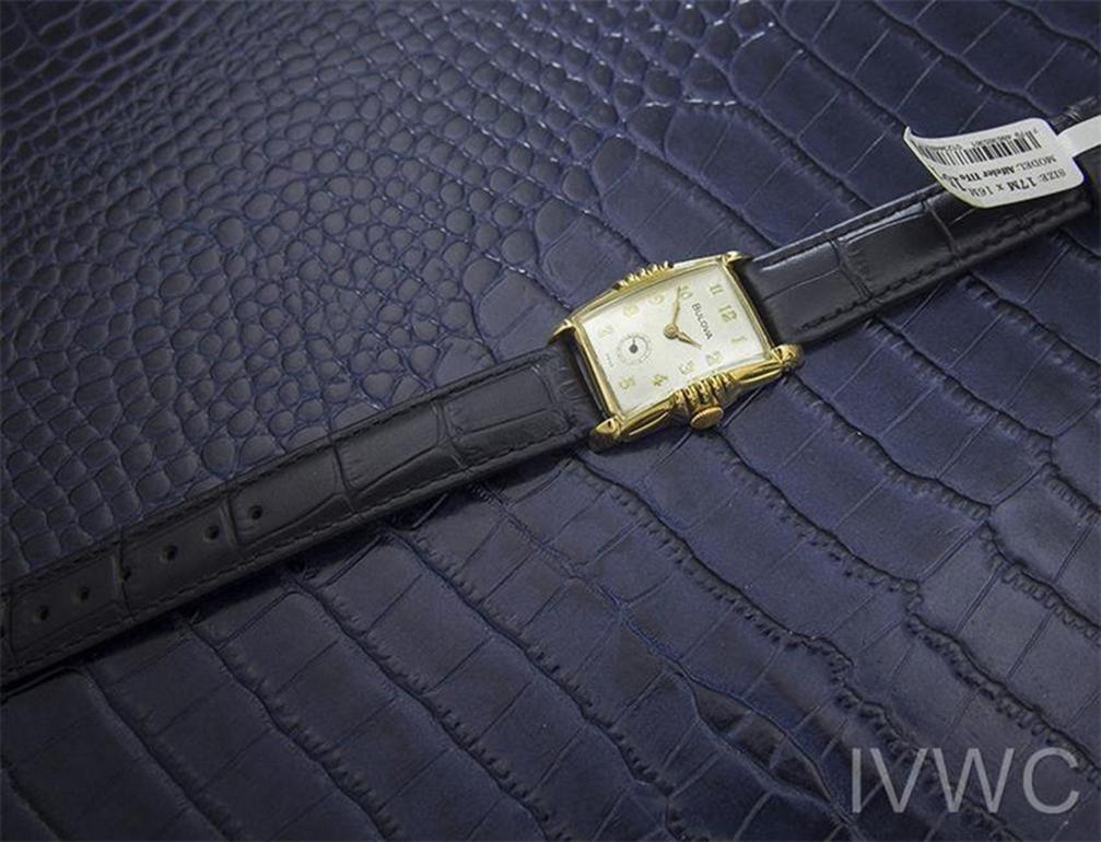 Unisex Bulova L4 Gold-Plated Manual Wind Dress Watch c1940s Swiss SCX26 1
