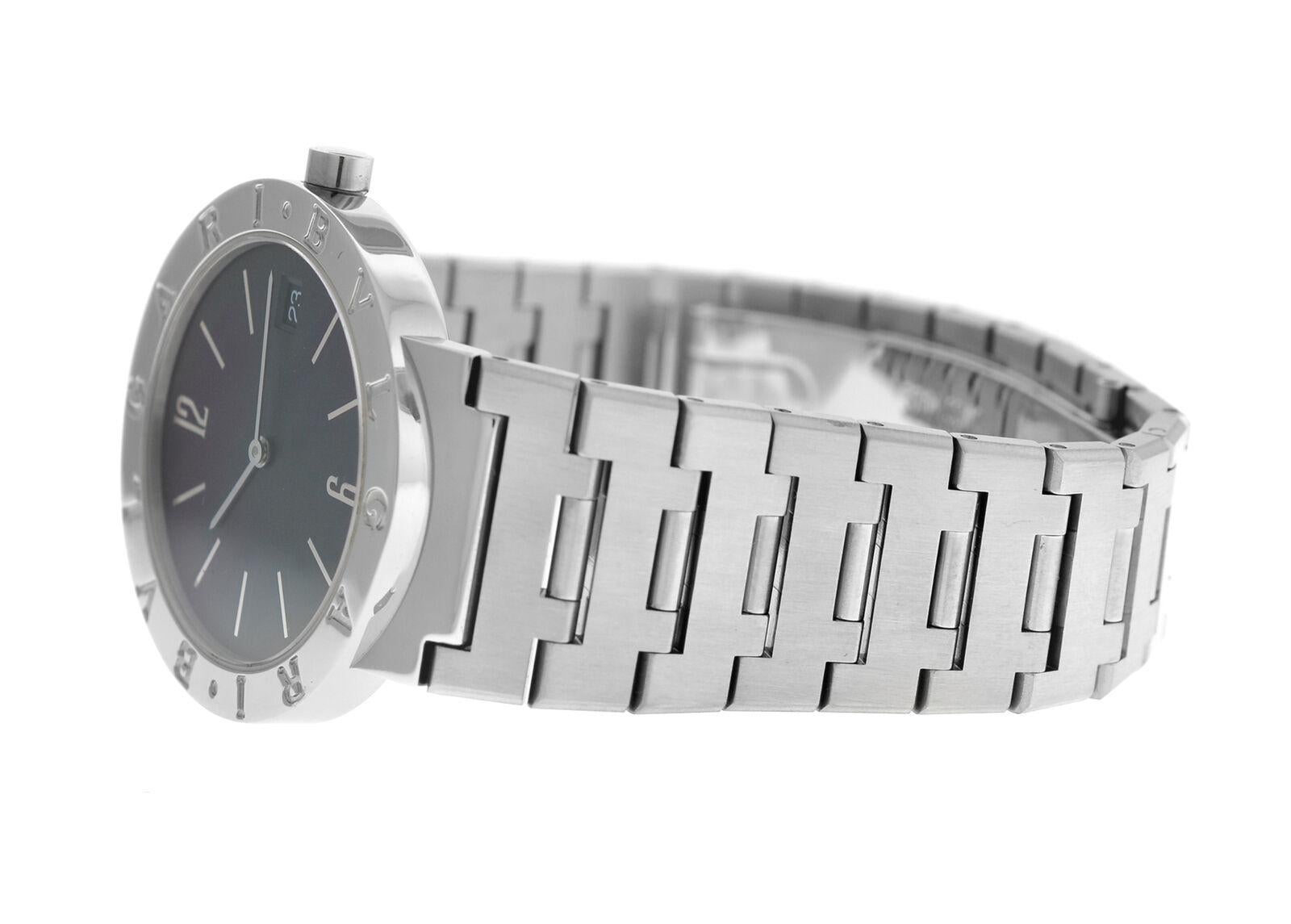 Unisex Bvlgari Bulgari BB33SS Steel Date Quartz Watch For Sale 4