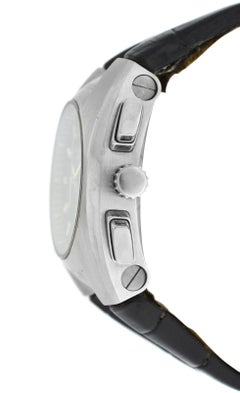 Unisex Bvlgari Ergon L6452 Steel Chrono Diamond Automatic Watch