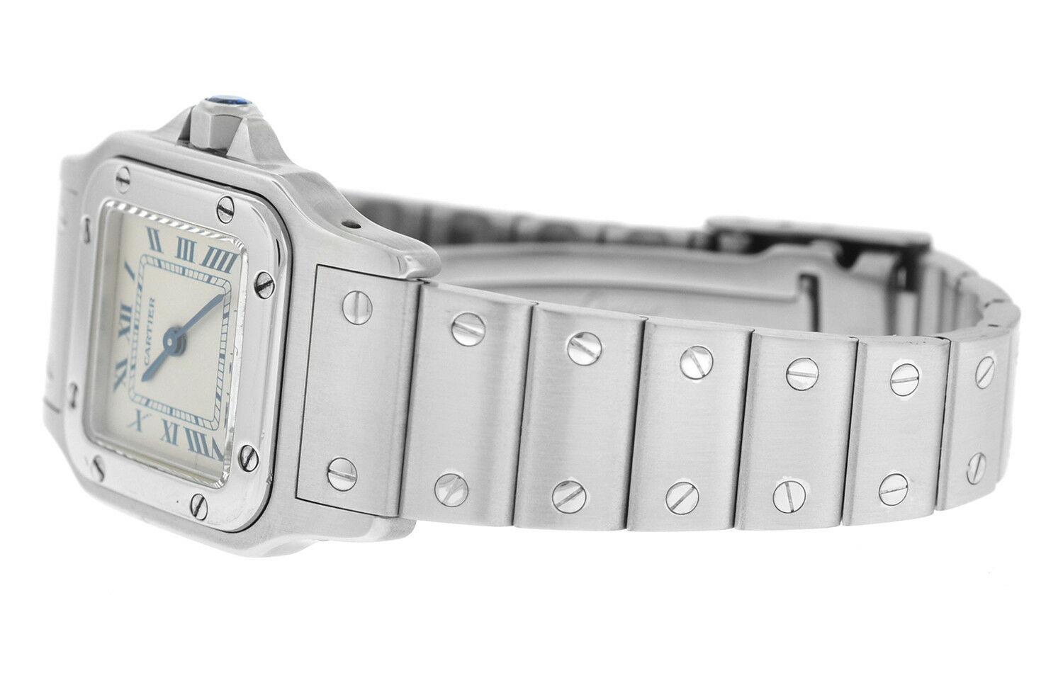 Unisex Cartier Santos Galbee 1565 Stainless Steel Quartz Watch For Sale 4
