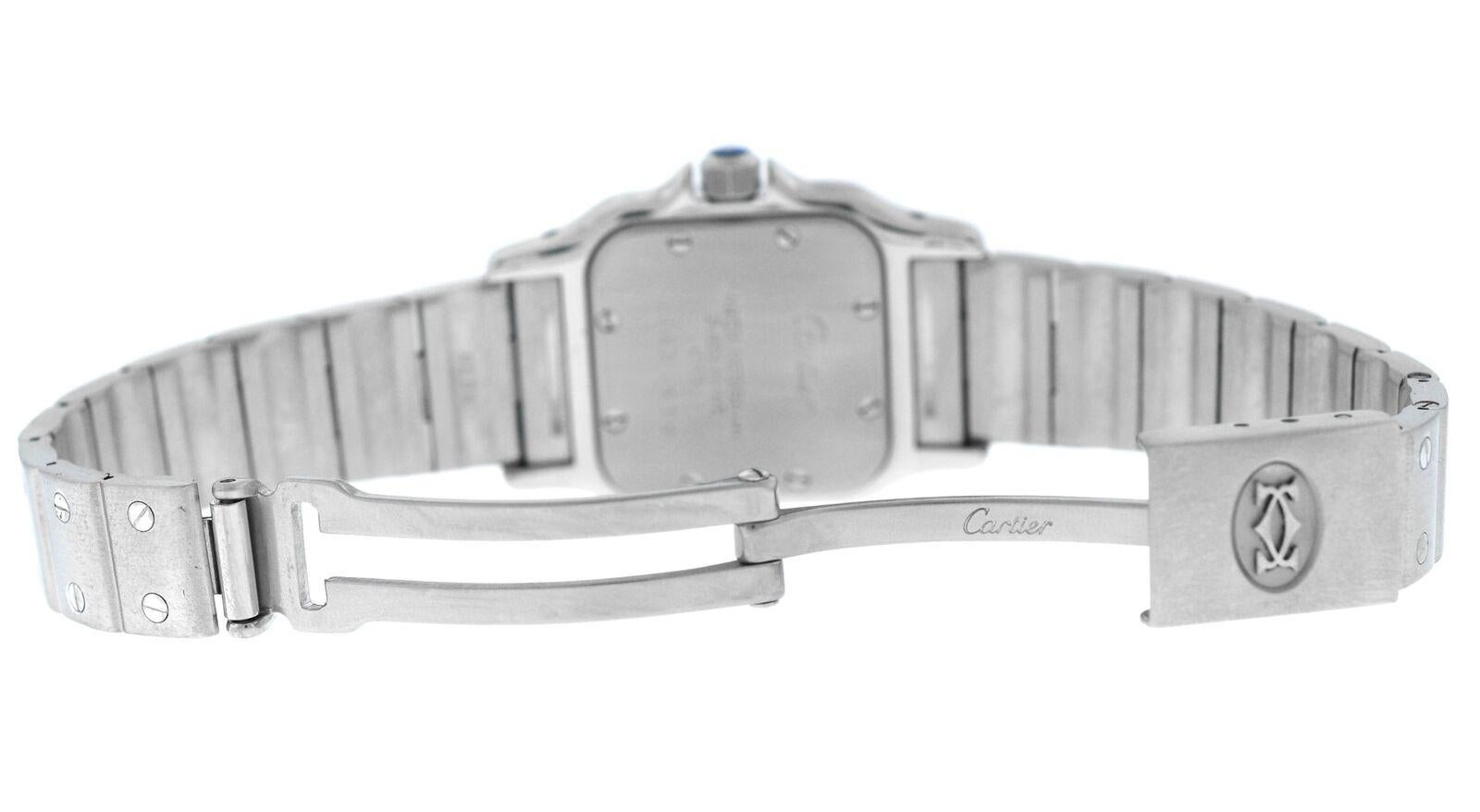 Unisex Cartier Santos Galbee 1565 Stainless Steel Quartz Watch For Sale 5