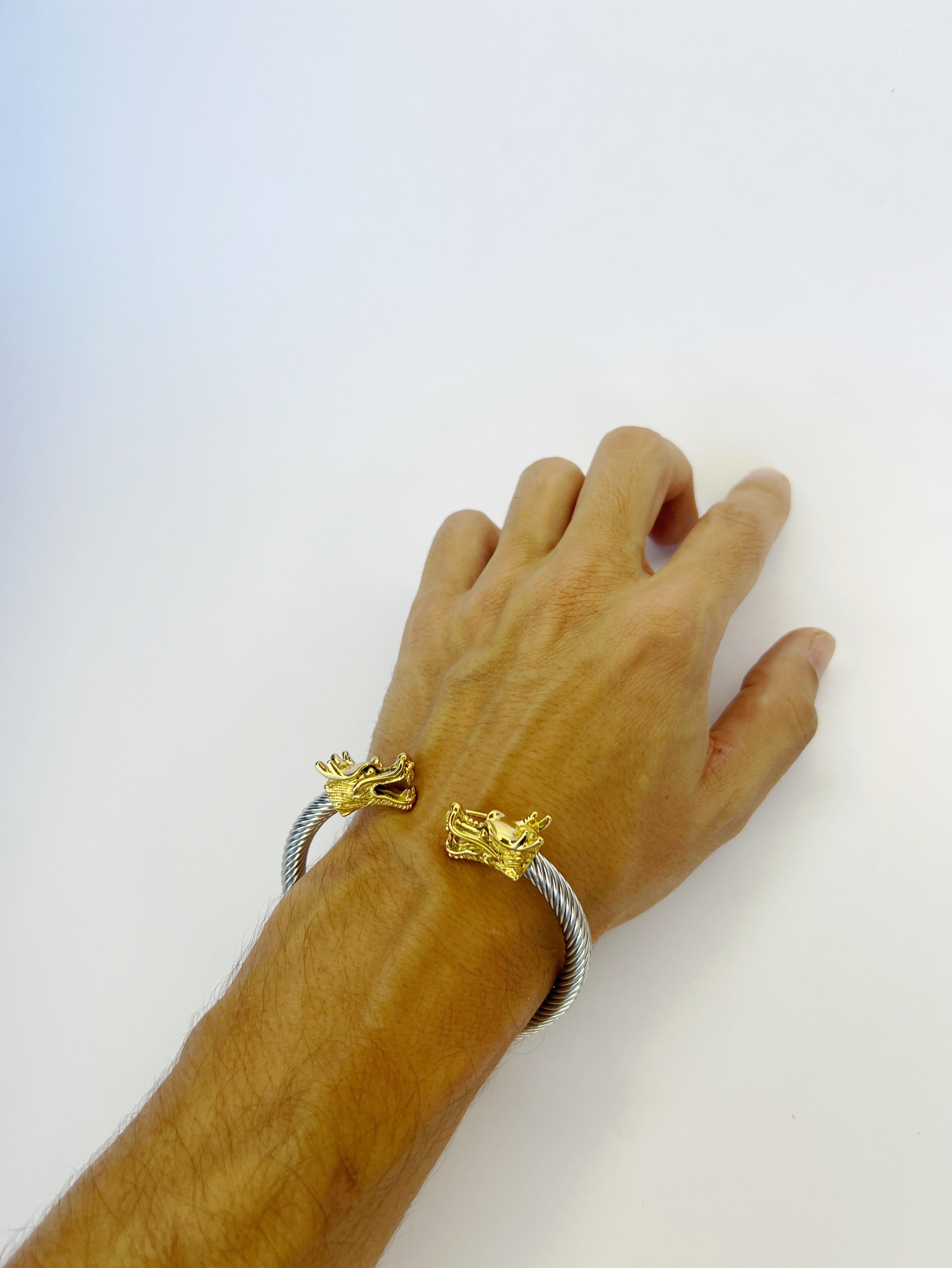 Artista Bracciale unisex con drago in vendita