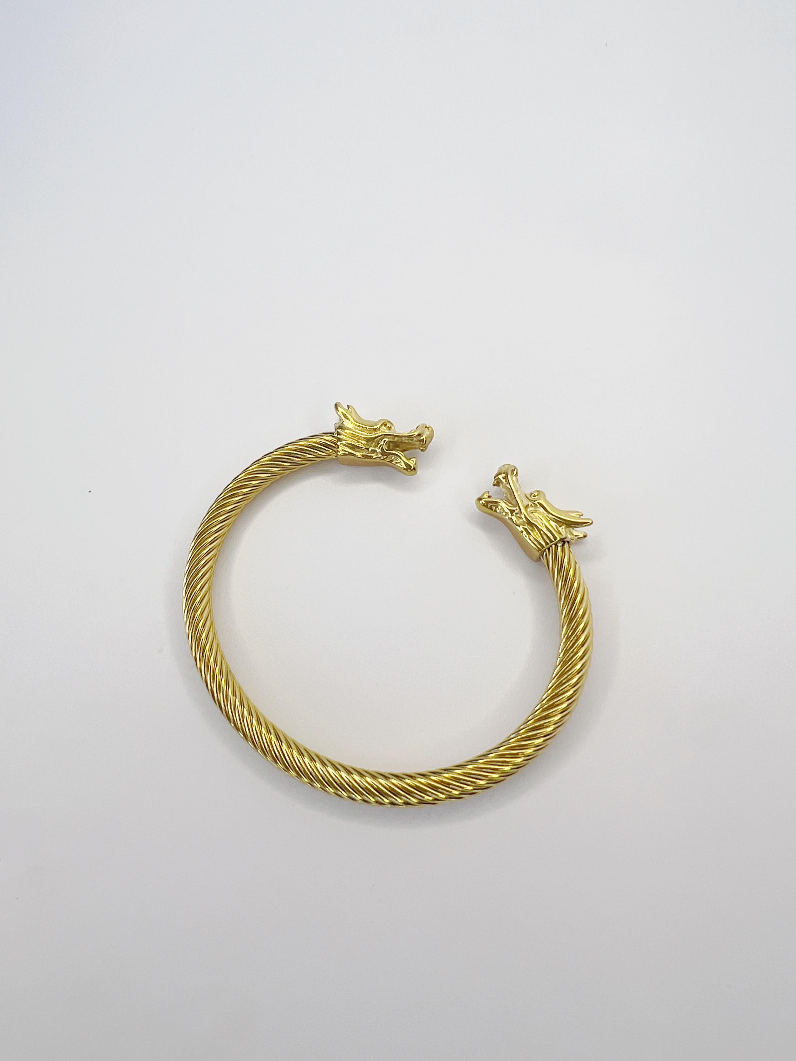 Bracelet manchette unisexe en forme de dragon Neuf - En vente à BOGOTÁ, CO