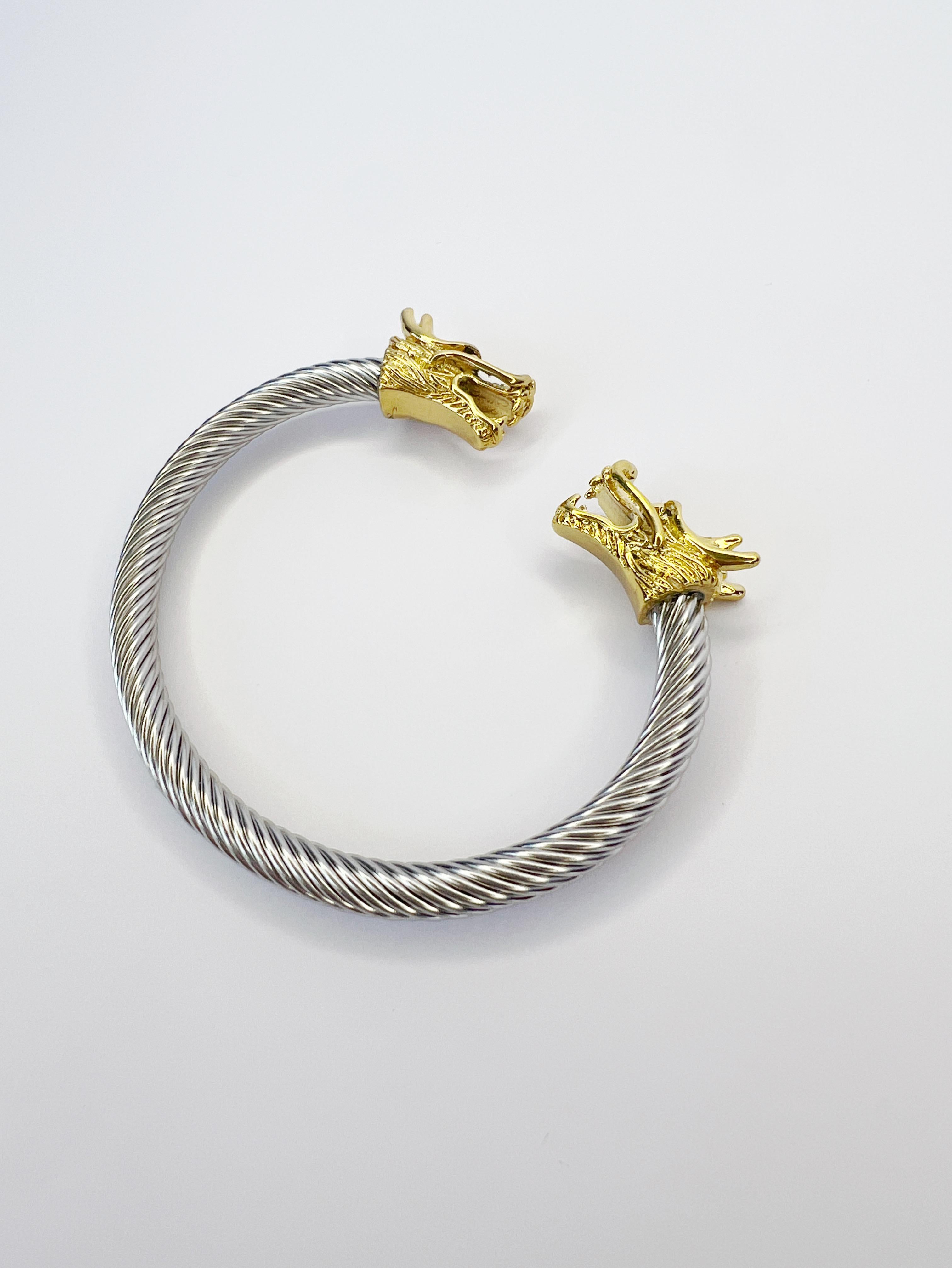 da uomo o donna Bracciale unisex con drago in vendita
