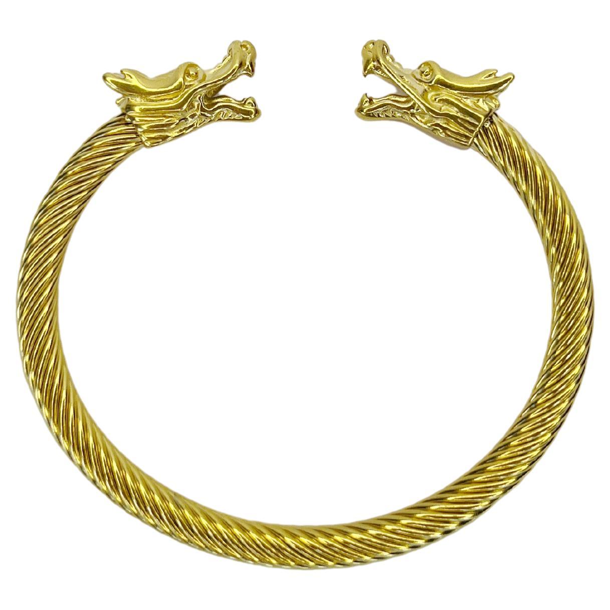 Unisex dragon cuff bracelet