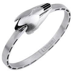 Unisex Falcon Bracelet, 14k White Gold