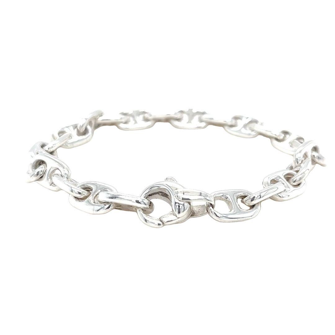 da uomo o donna Bracciale unisex con catena ad ancora di Gucci in argento in vendita