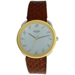 Unisex Hermes Arceau AR3.720 Steel Gold Quartz Watch