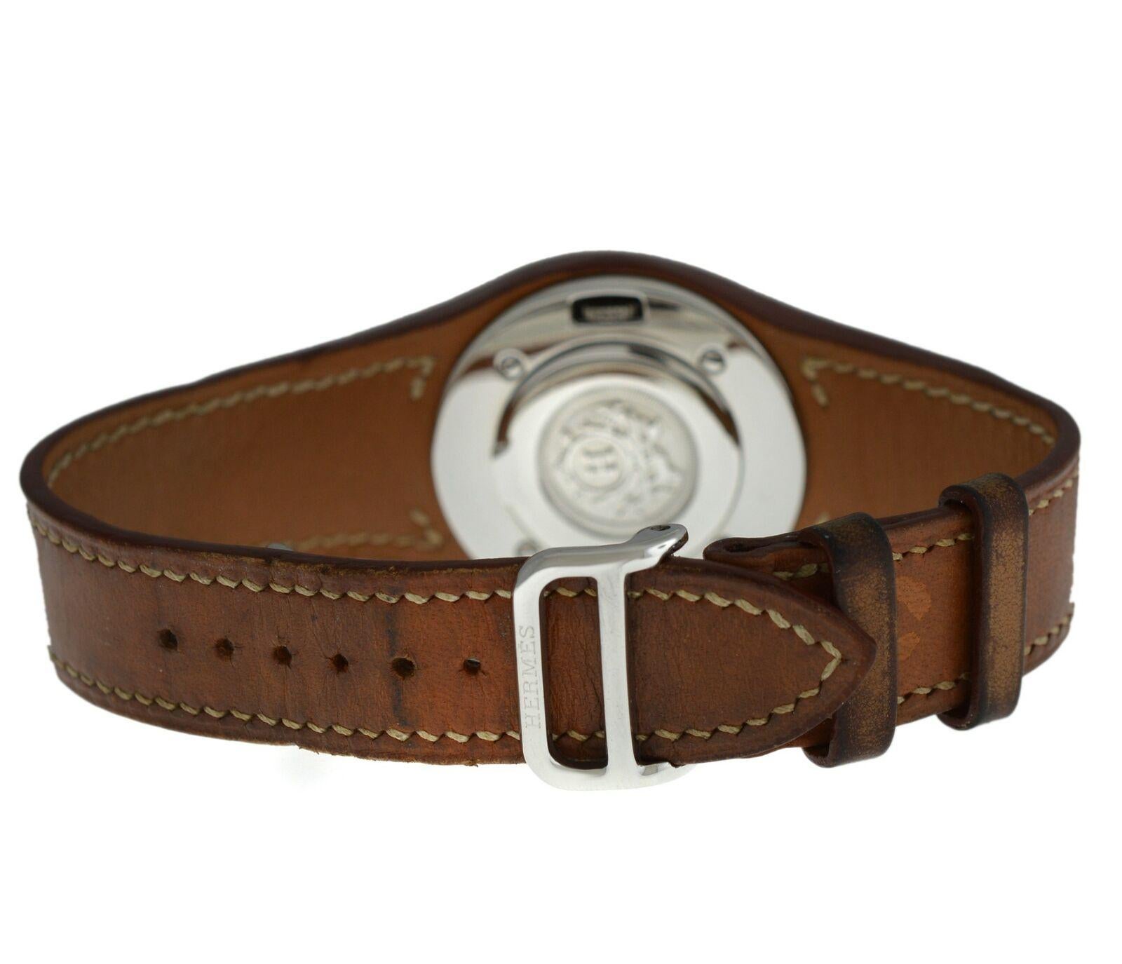 Unisex Hermes Harnais HA3.410 Stainless Steel Quartz Watch For Sale 2